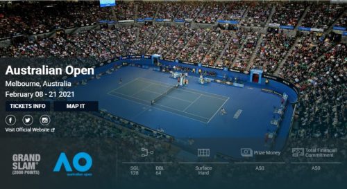 全豪オープンテニス2021結果速報・錦織圭出場・テレビ放送
